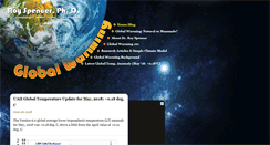 Desktop Screenshot of drroyspencer.com